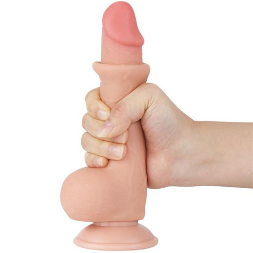 Фаллоимитатор Sliding-Skin Dual Layer Dong 7.5" Flesh, 19.5 см